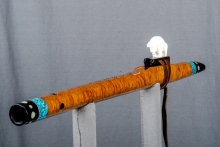 Brown Mallee Burl Native American Flute, Minor, Mid A-4, #N21J (4)